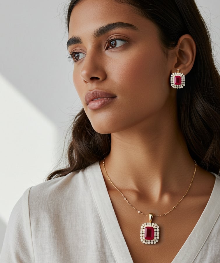 Timeless Red Stone Pendant