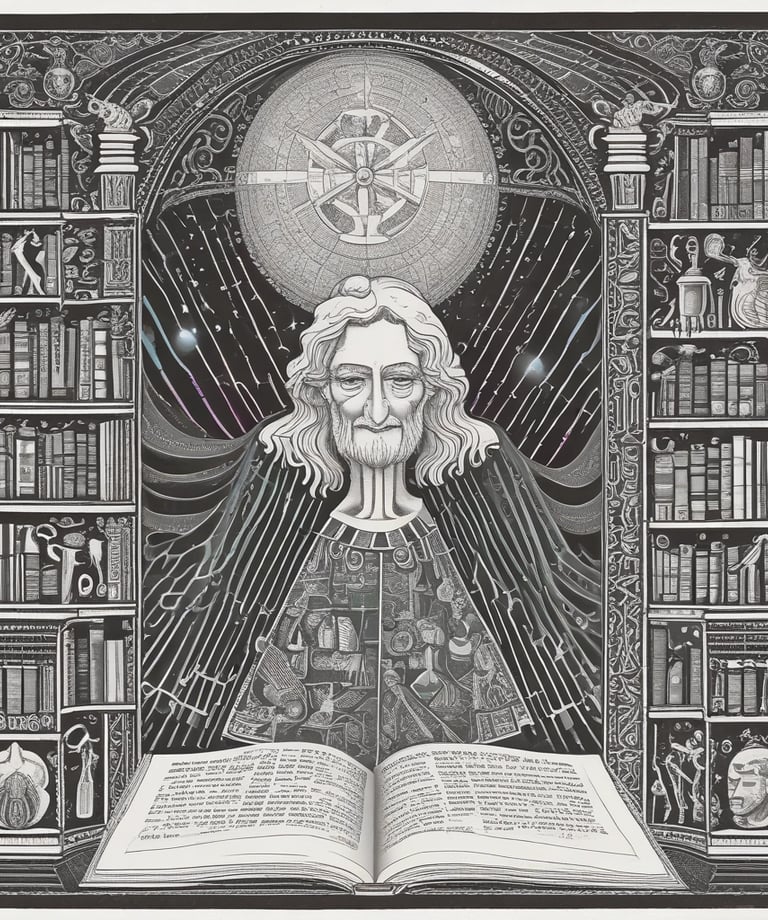 an abstract image of a blue and red flower