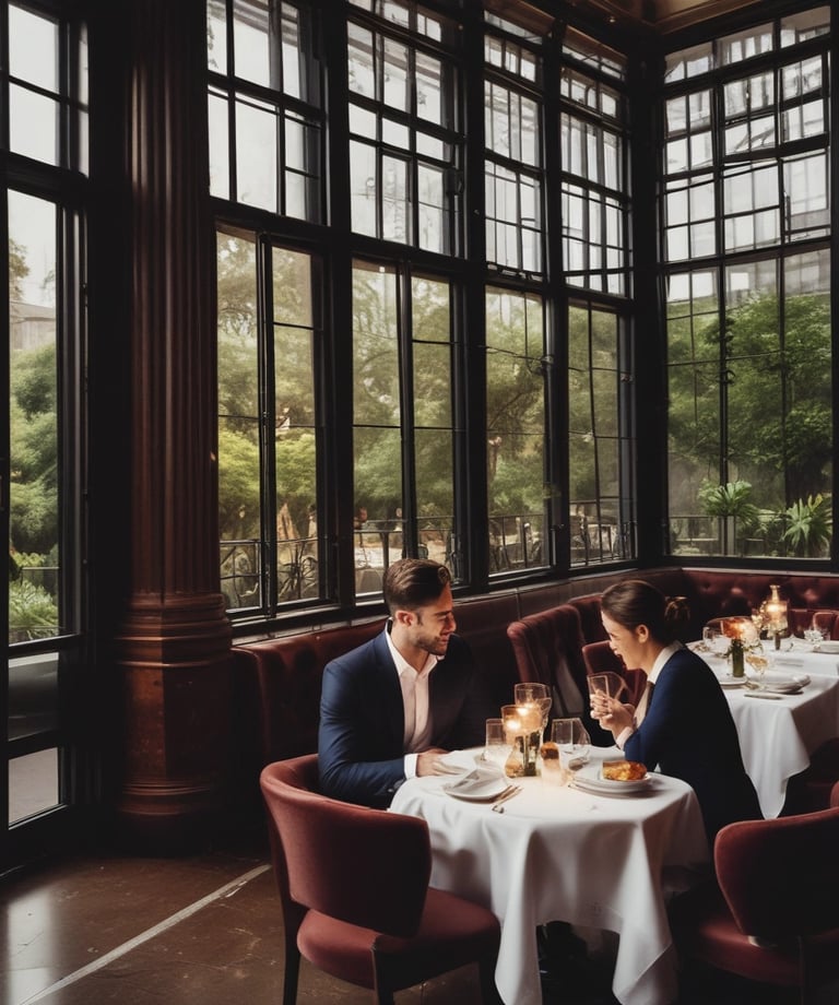 Refined sugar mommy and sugar baby dining in Melbourne, exploring culture and sophistication.