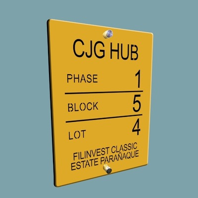 Door Gate sign for CJG HUB