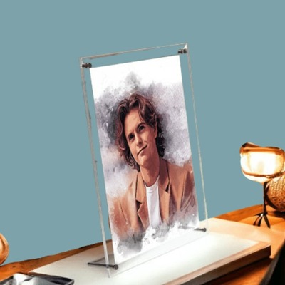 Standee Frame with a portrait of Timothée Chalamet