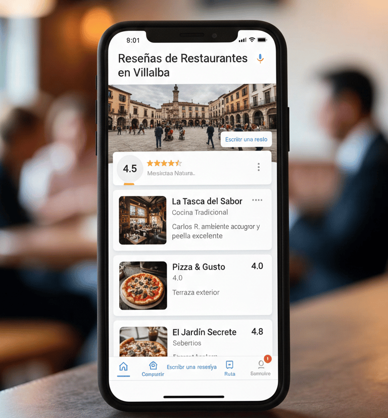 Optimización de ficha profesional de Google y SEO local para negocios en Collado Villalba.