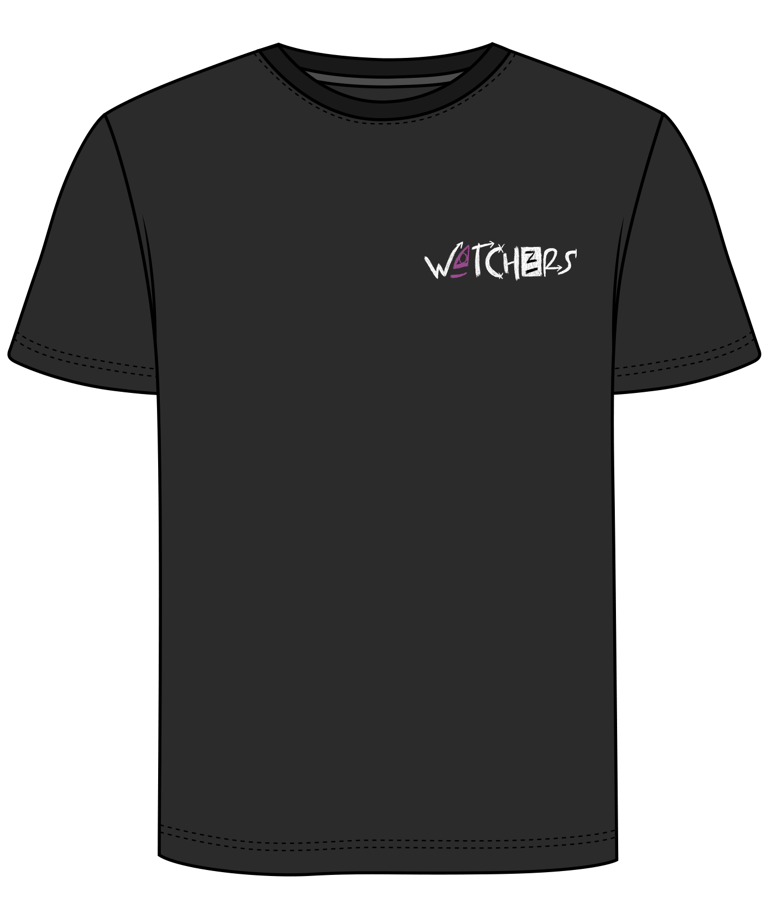 Tee shirt noir watchers