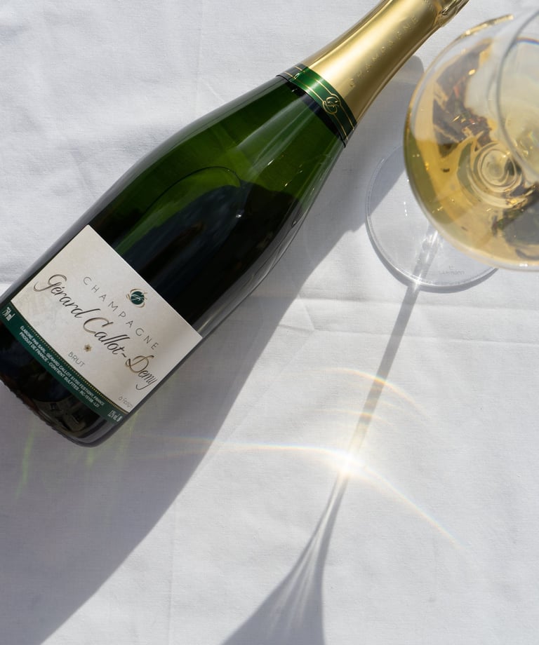 a bottle of wine and a glass of wine