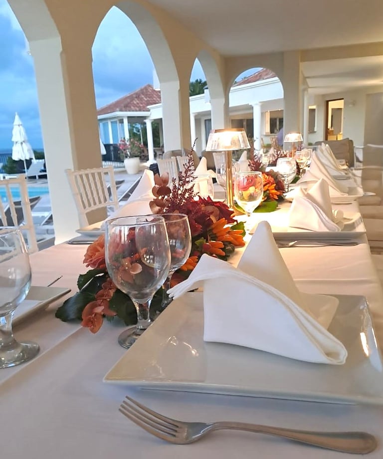 private chef villa saint martin