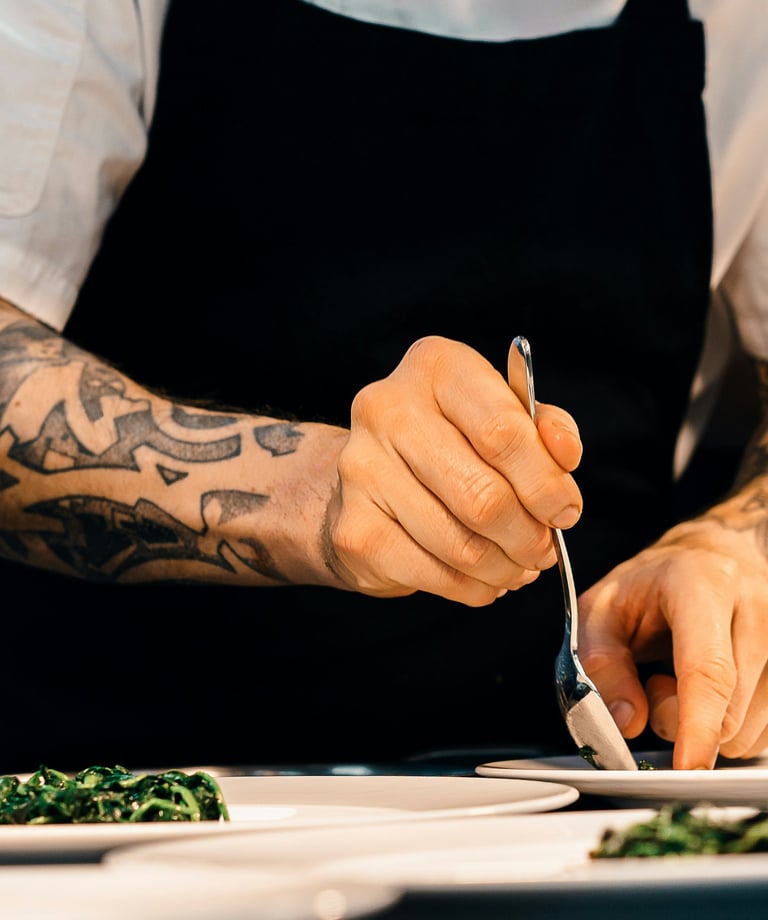 Chef Preparung food 