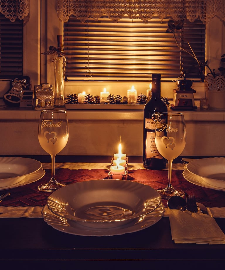 Private Dinner for 3 with wine