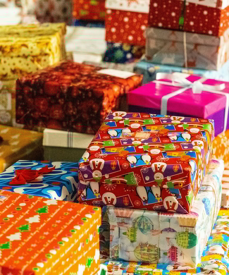 Many Colourful Gift Boxes