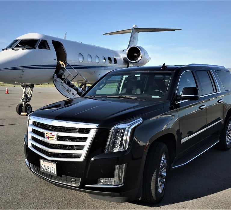 Black Car at JAX FBO for Jacksonville Airport Limo Pickup