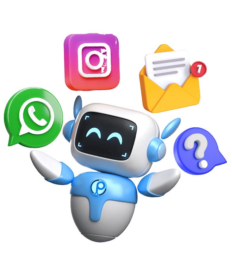 Ilustração de robô representando integrações com ferramentas de Customer Experience