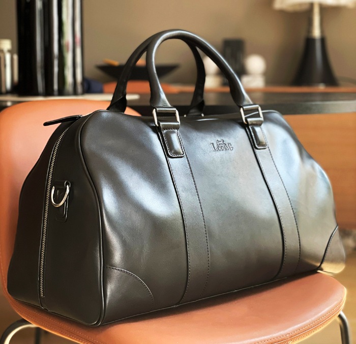 Sac de voyage cuir noir