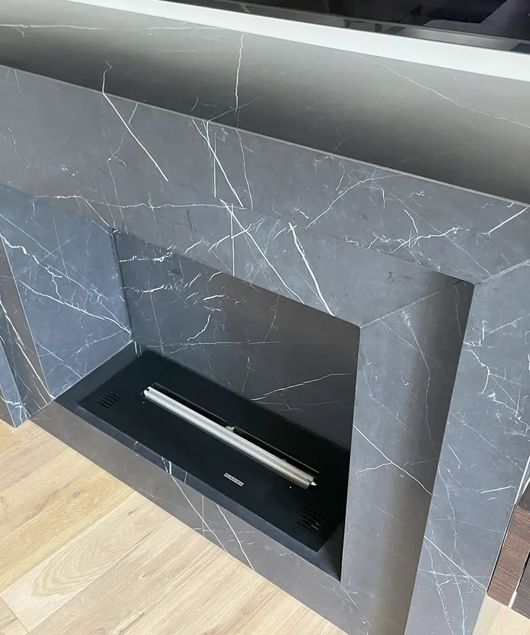Cheminée Nero Marquinia