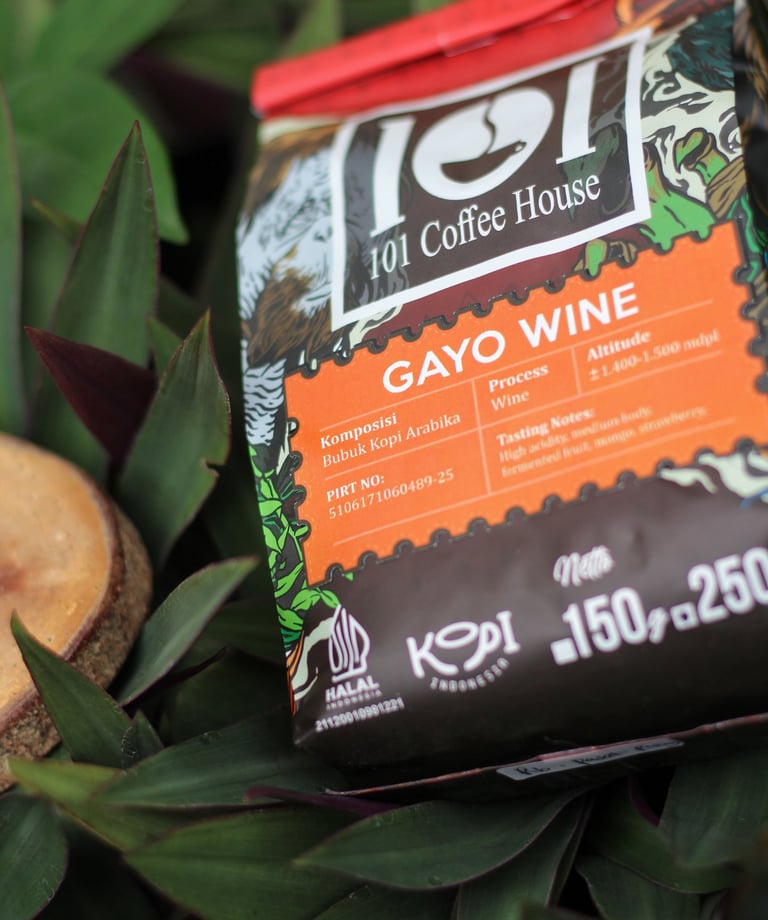 Arabika Gayo wine produksi 101 coffee house dengan profile manual brew