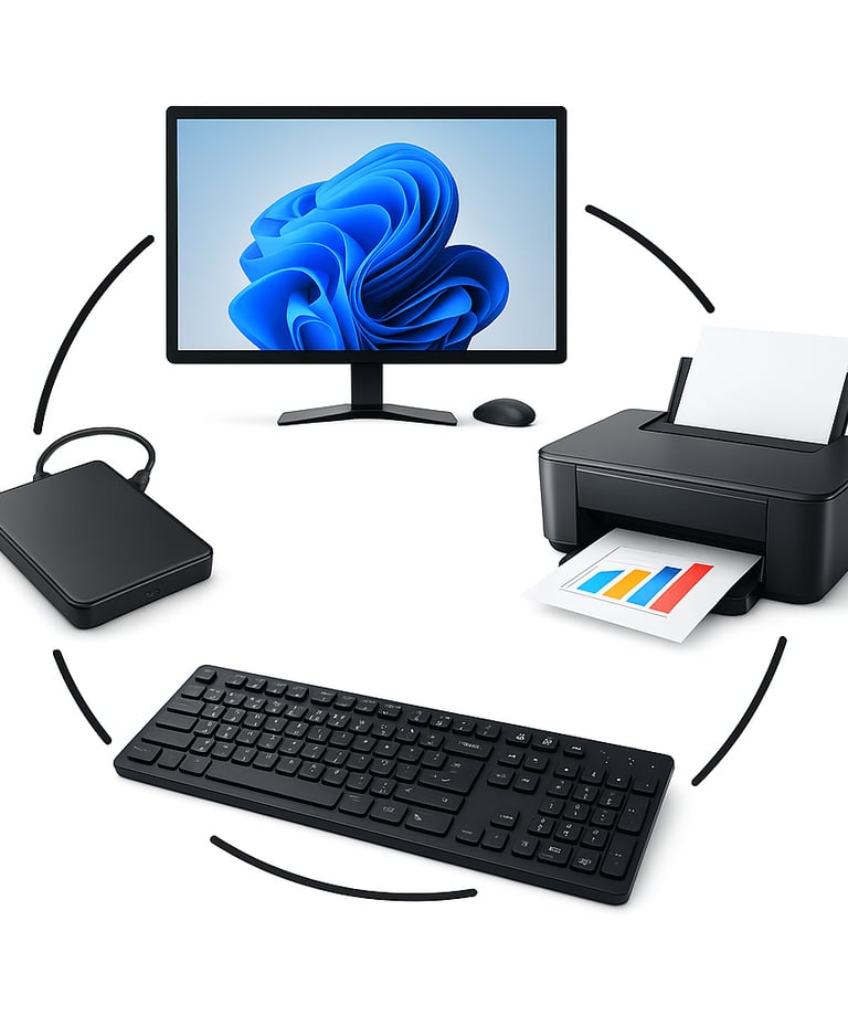 Ordinateurs, équipements et périphériques informatiques professionnels reconditionnés