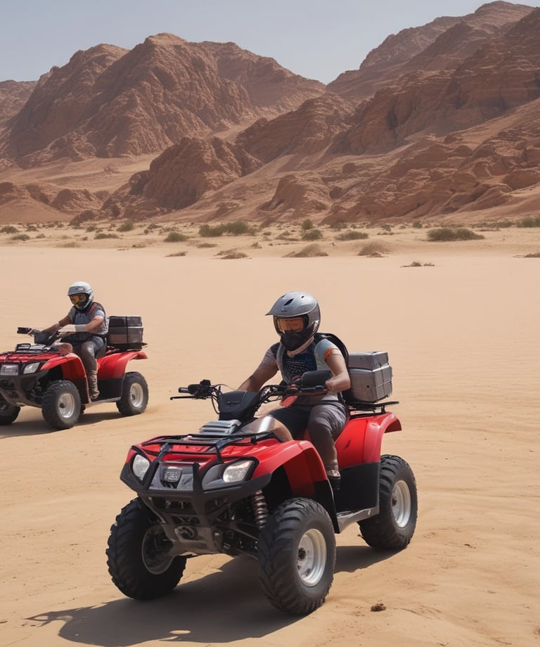 Desert moto safari in Hurghada