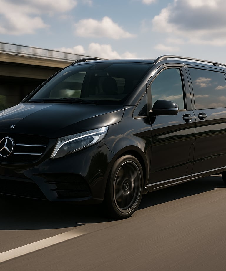خدمة نقل VIP من مطار إسطنبول بسيارة مرسيدس فيتو خدمة سيارات VIP من المطار إلى وسط إسطنبول