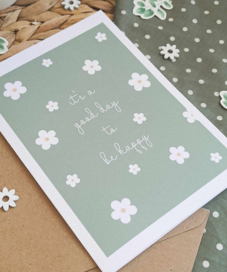 cartes A6 illustrées fait-main pour des anniversaires, fêtes ou toute occasion