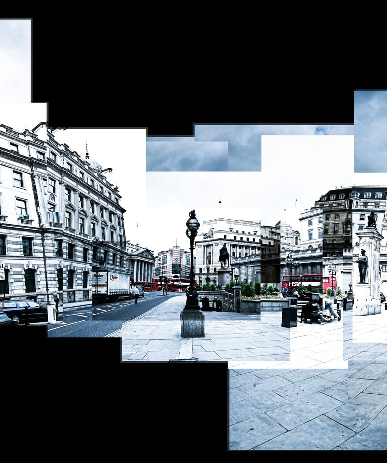 A joiner photo of the bank of England