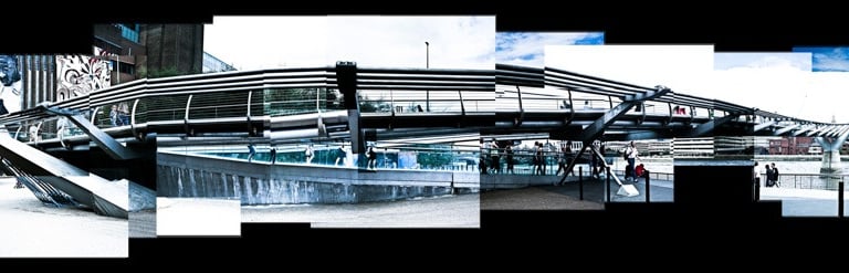 A joiner photo of the Millenium Bridge