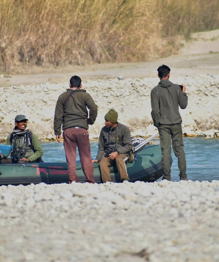 boat safari into Bardiya National Park