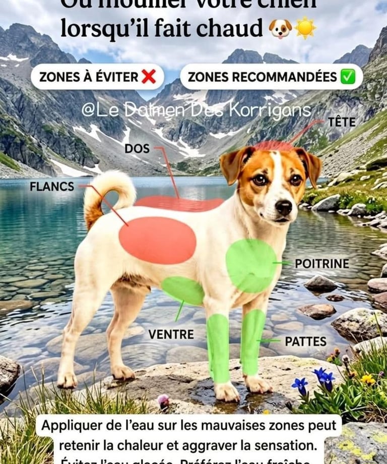 Comment rafraichir son chien en été