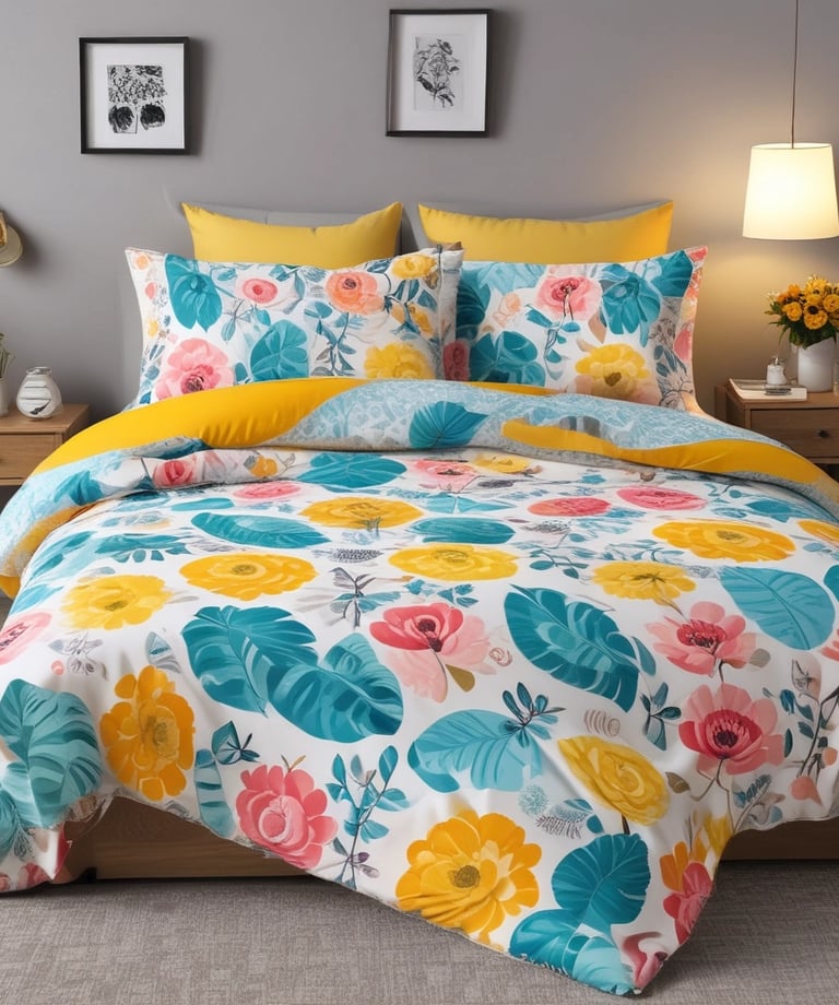 black blue and yellow textile