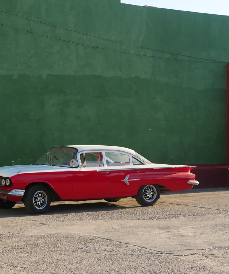 photo Chevrolet, cuba, voiture rouge