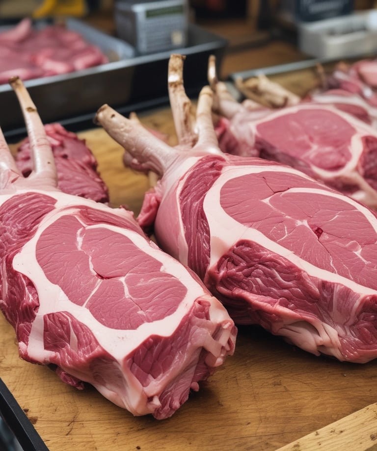 a raw chicken on a cutting board with herbs and seasonings