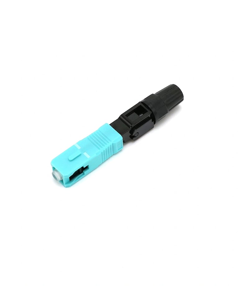 SC 50um / 62.5um FTTH Network Fiber Fast Connector High Return Loss