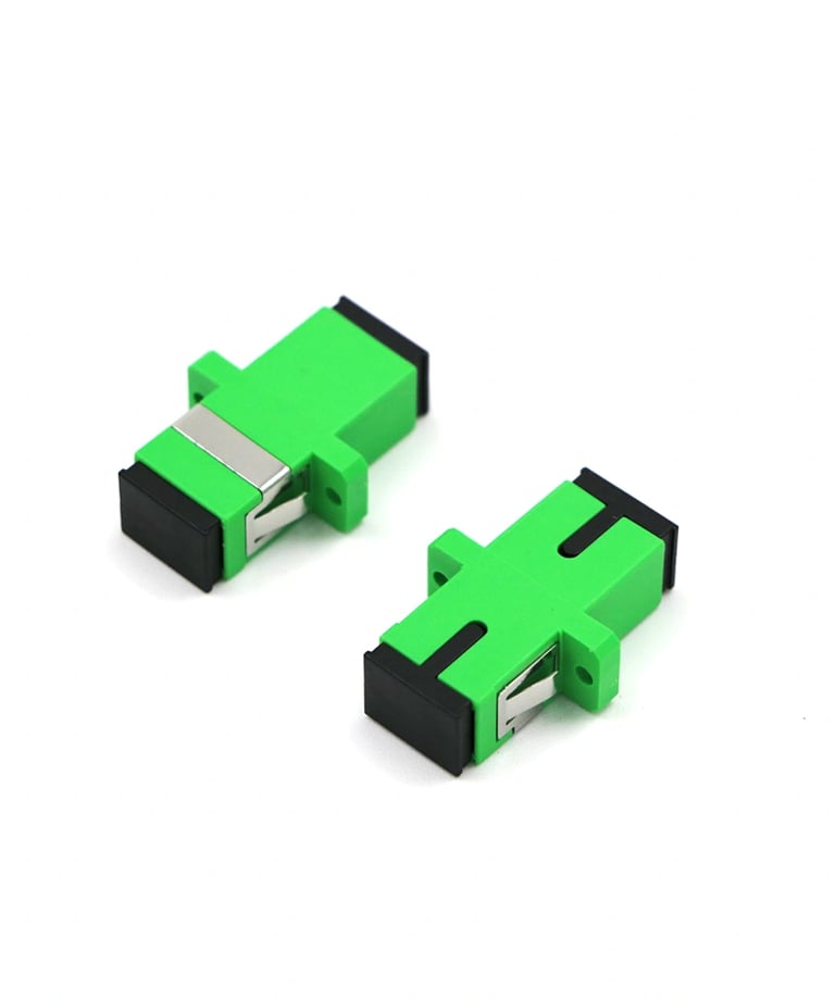 SC APC Singlemode Simplex Fiber Adapter