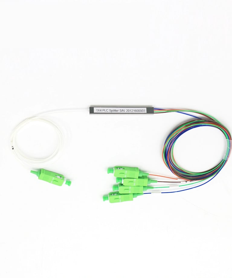 Steel Tube PLC Fiber Optic Splitter