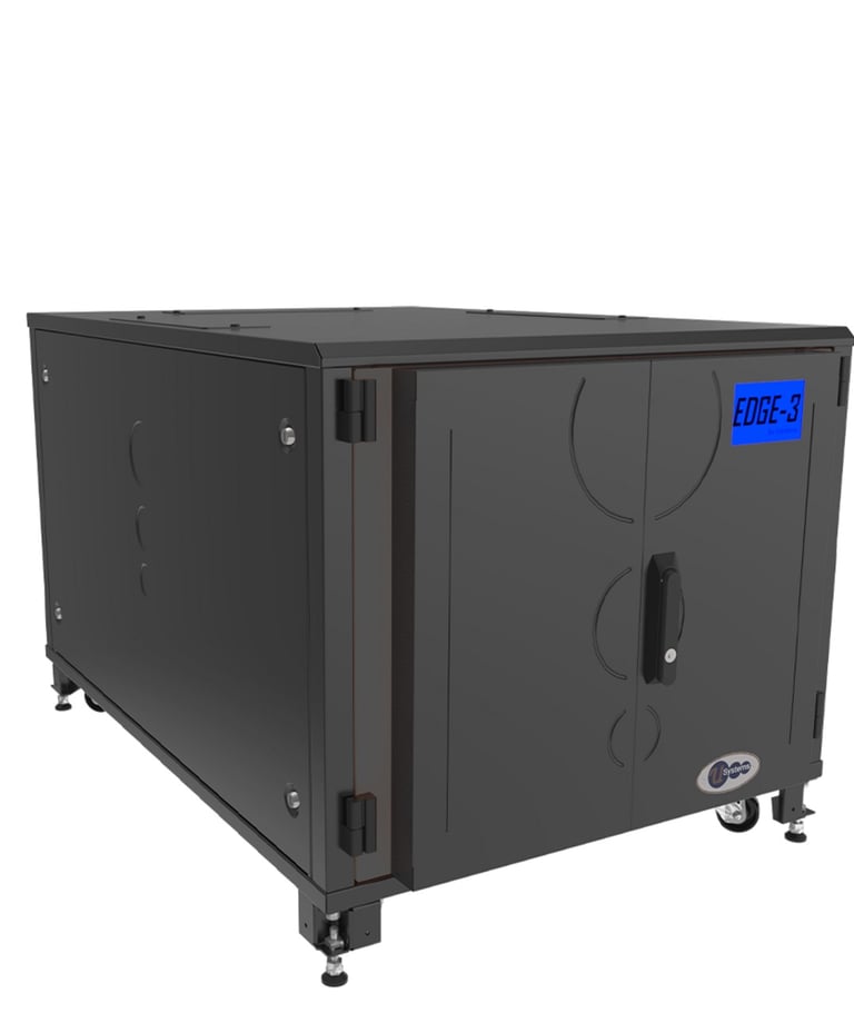 12u Edge 3 Soundproof Server Rack Cabinet