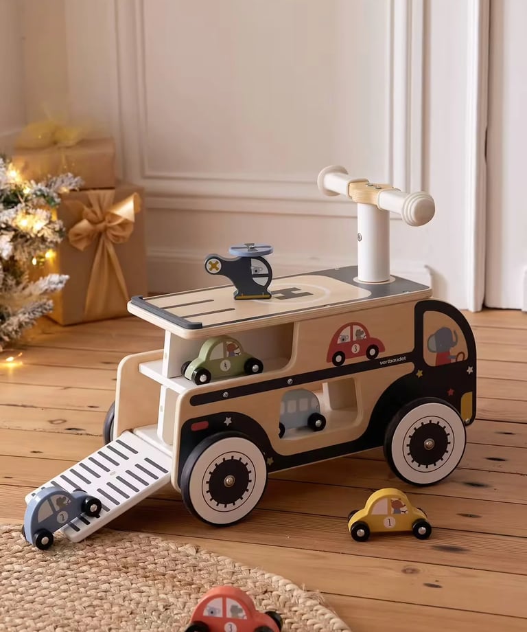 porteur et garage pour bébé 1 an