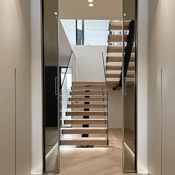 custom u shaped staircase
