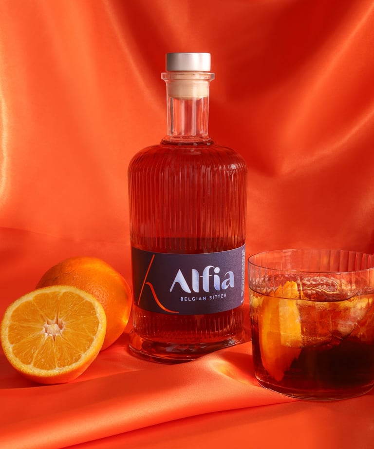 Alfia Belgian Bitter Negroni cocktail