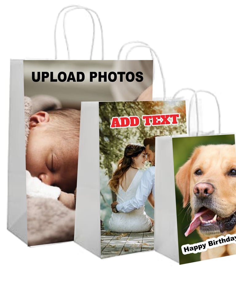 Custom Gift Bags with your photos