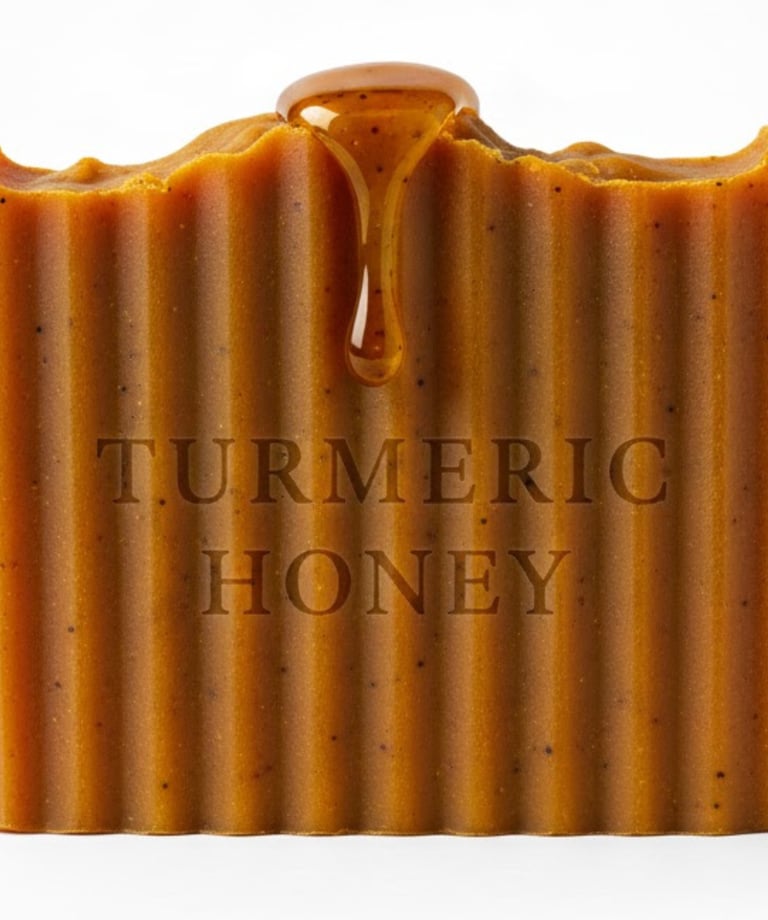 image of back2naturalness turmeric honey soap 