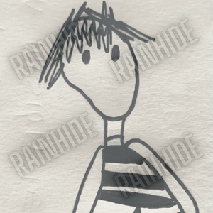 a drawing of a boy with a haircut