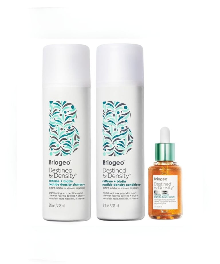 hair density thickness set, hair thickening serum shampoo and conditioner set, hair thickness set