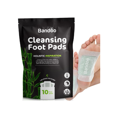 detox foot pads, foot detox patches, natural bamboo foot cleansing pads