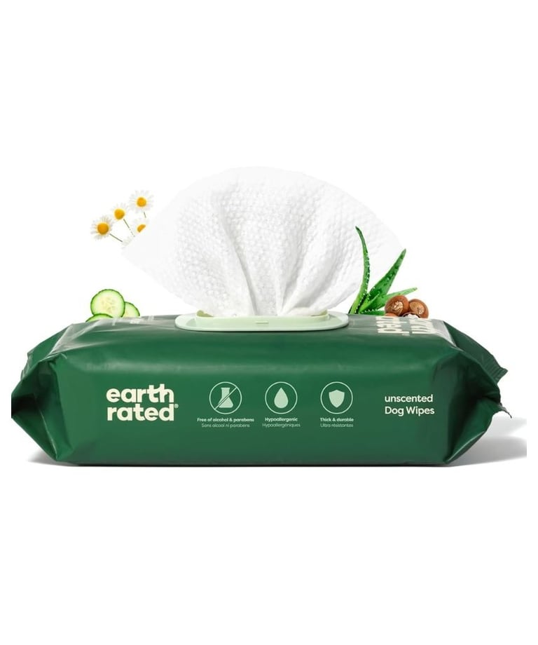 eco-friendly pet wipes, unscented pet wipes, 100 count