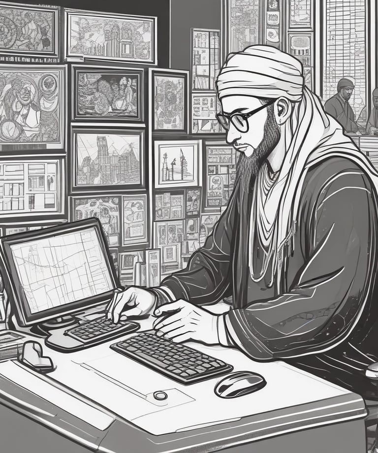 person holding pencil near laptop computer