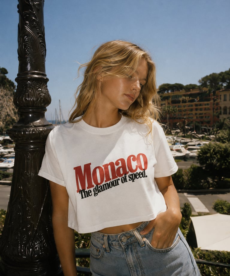 women tee top monaco racing apparel 