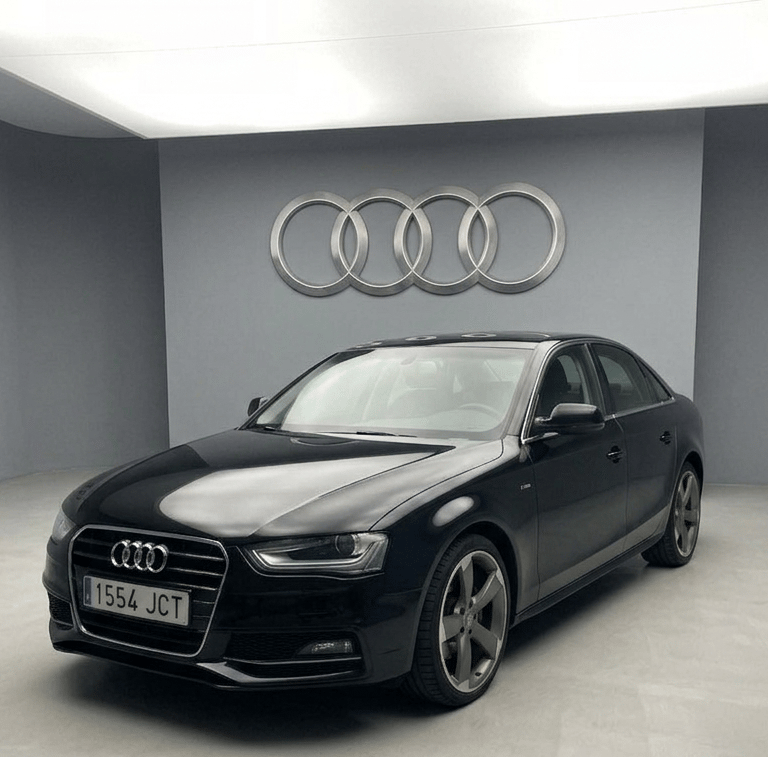 Audi A4 S-Line 2.0 TDI negro de ocasion en Albacete berlina automatica en IdelMoción Campollano