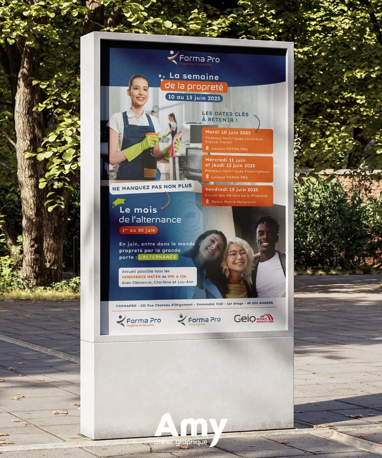 Supports de communication - Affiche - Forma Pro - Amy Atelier Graphique