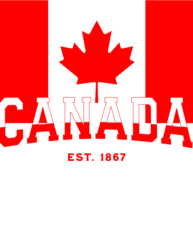a canadian flag with the words canada on it