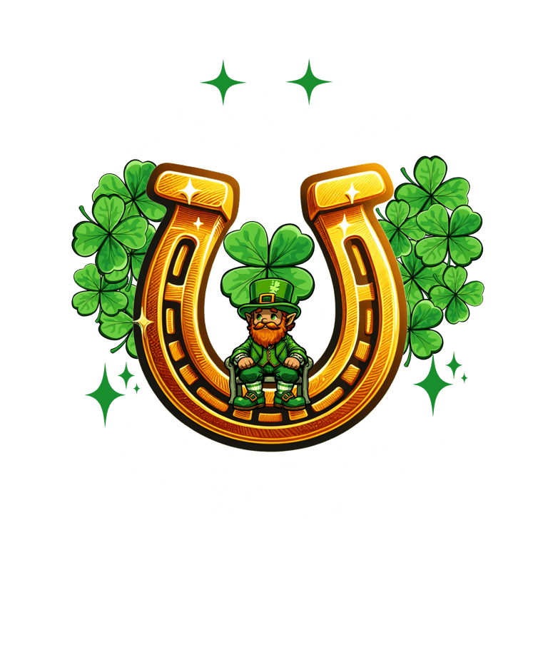 a st patrick's day card with a lepreite