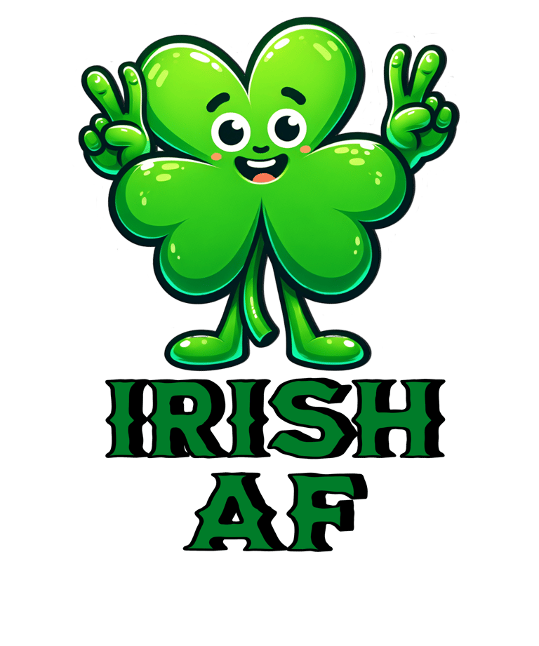 a cartoon character with a shamrock leaf clover