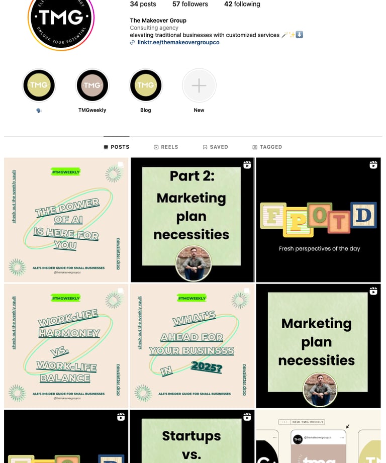 The Makeover Group social media strategy