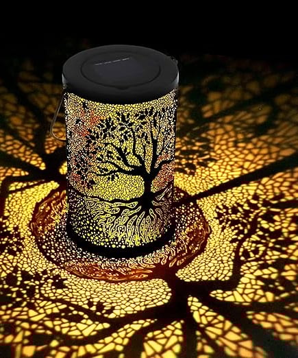 a lamp that is sitting on a table